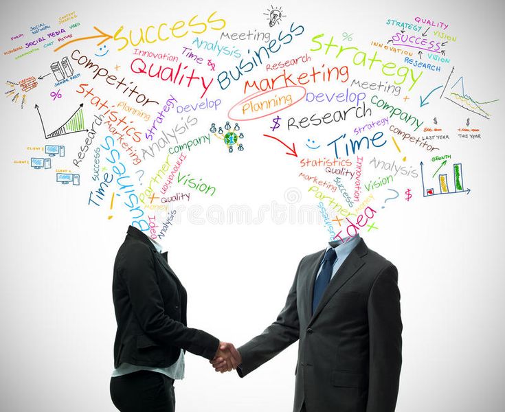 Conceptual image of business synergy